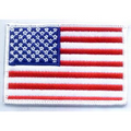 American Flag Applique w/ White Border